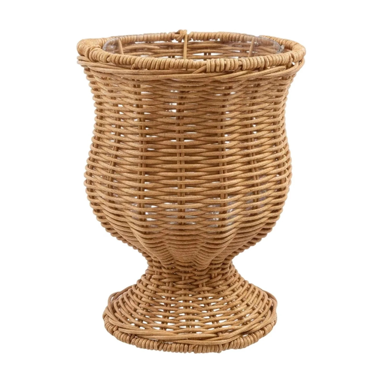 Handwoven Wicker Decorative Basket Hourglass Shape Multipurpose Storage Organizer for Home and Of... | Walmart (US)