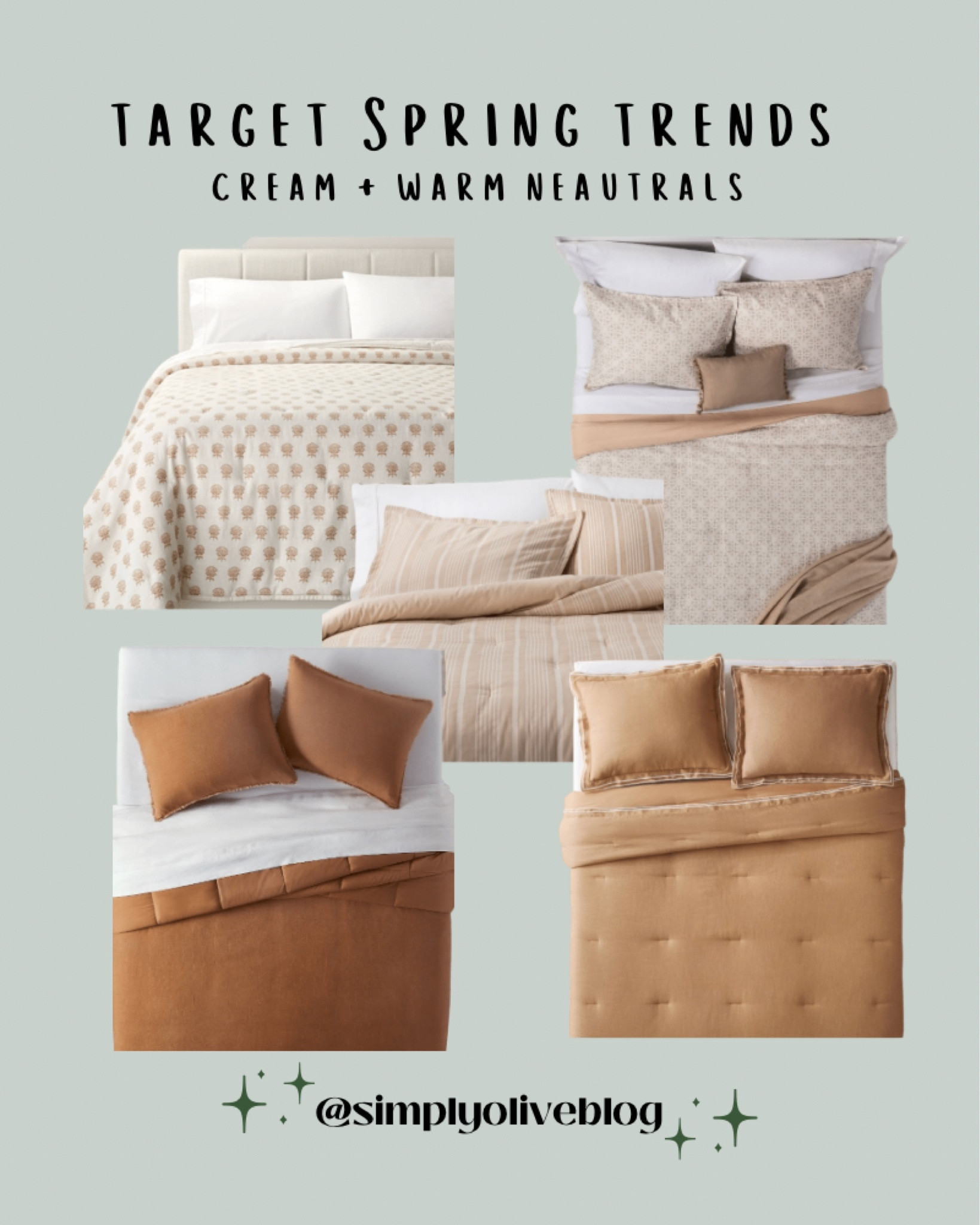 Spring trends, spring home refresh, spring home decor, spring bedding, neutral bedding, target, target bedding, terracotta, tan, comforter, bedding set

#LTKhome #LTKSeasonal #LTKsalealert