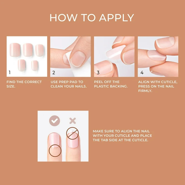 KISS imPRESS Bare but Better Short Squoval Press-on Nails, Light Pink, 30 Pieces | Walmart (US)