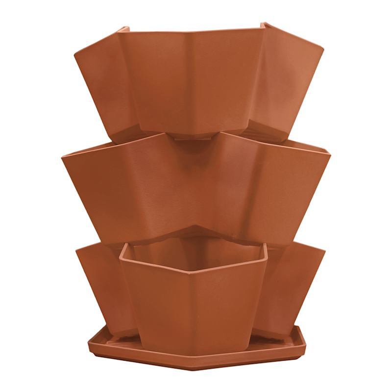 Canyon Blossom Outdoor Stacked Planter, Large | At Home