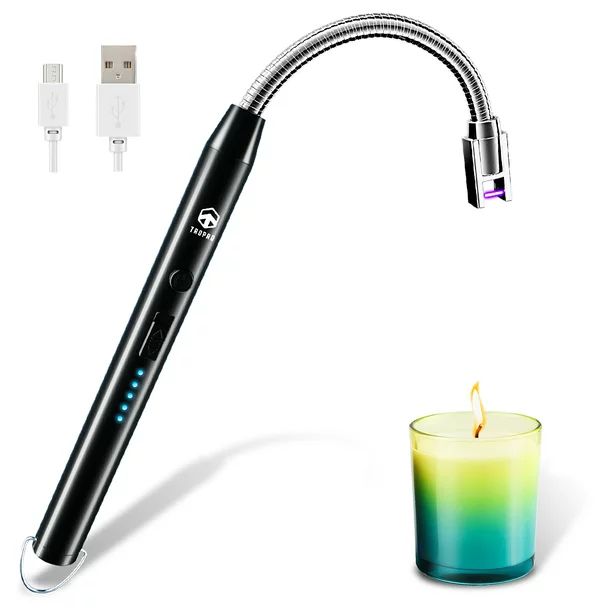 Electric Candle Lighter, TROPRO USB Rechargeable Arc Lighter Wand Fire Starter 360° Adjustable w... | Walmart (US)