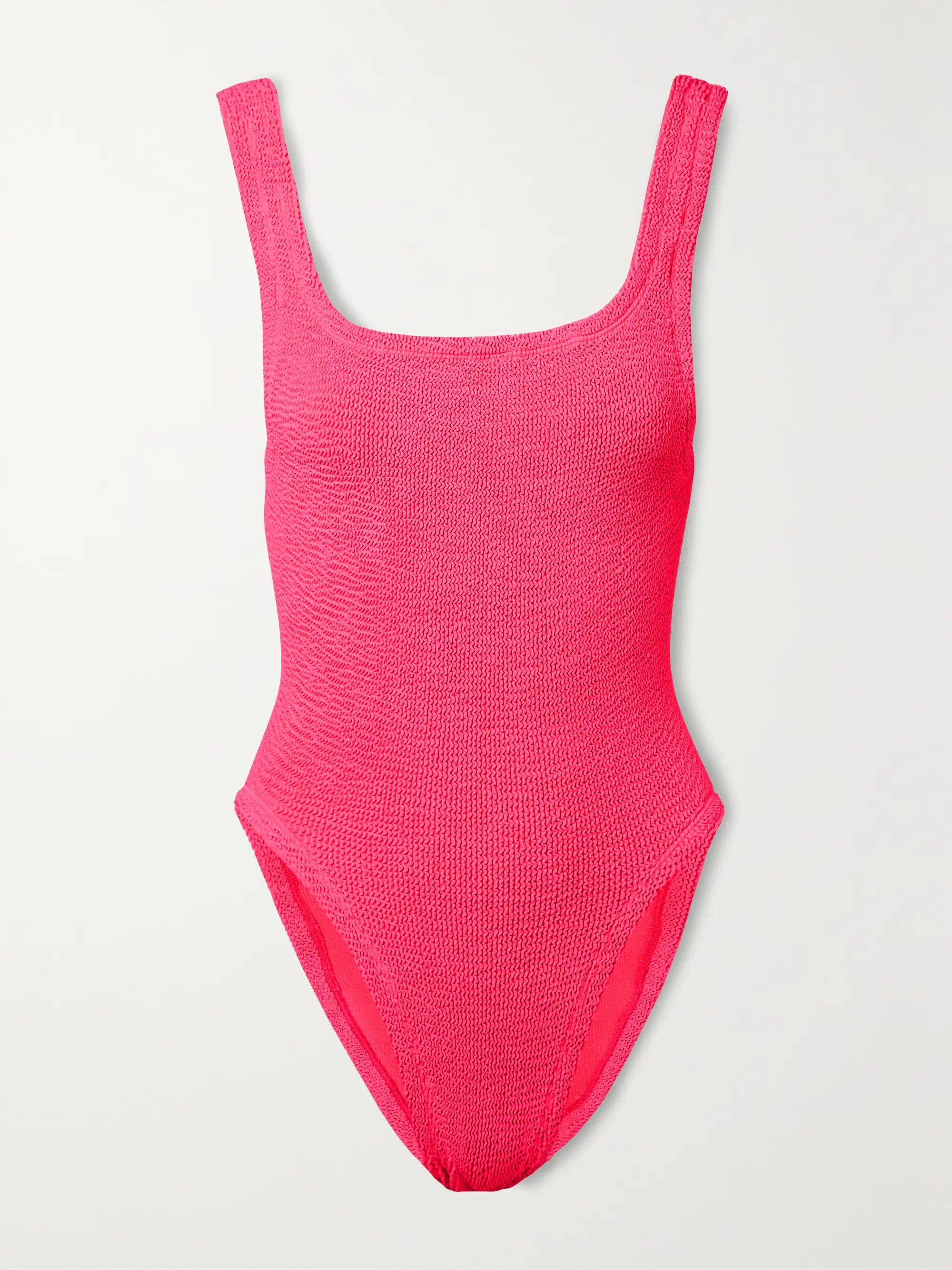 + NET SUSTAIN seersucker swimsuit | NET-A-PORTER (US)