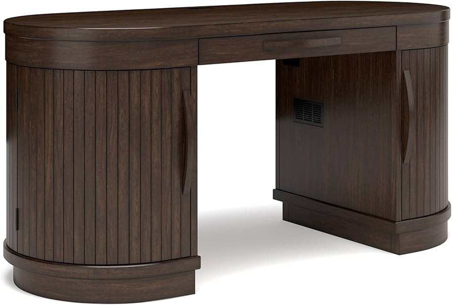 Signature Design by Ashley Korestone Home Office Desk, 63" W x 26" D x 30" H, Dark Brown | Amazon (US)