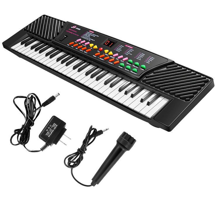 Costway 54 Keys Music Electronic Keyboard Kid Electric Piano Organ W/Mic & Adapter | Target