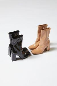 Faux Patent Leather Booties | Forever 21 | Forever 21 (US)