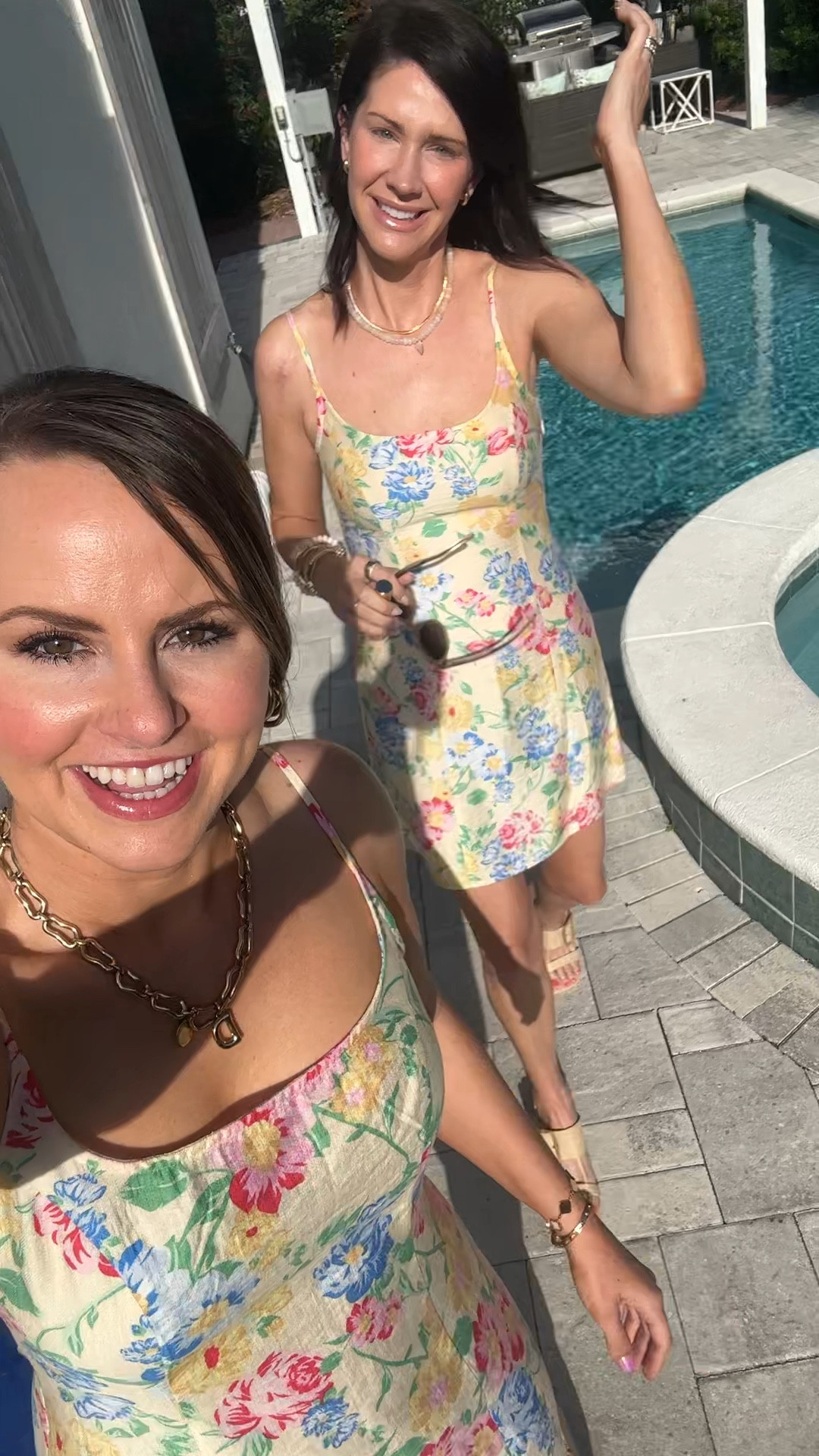 We don’t wanna go home from 30a!!! Matching outfits with the cutest @samantha.spiro 

Twinning in our butter yellow floral matching dresses!! The target garden party collection is so cute. Wearing size 8 (normally a 6/medium) 

No stretch to it, so I’d size up! Cute crinkle material doesn’t show wrinkles & these were pulled straight from our suitcases!  

#LTKWatchNow #LTKTravel #LTKFindsUnder50