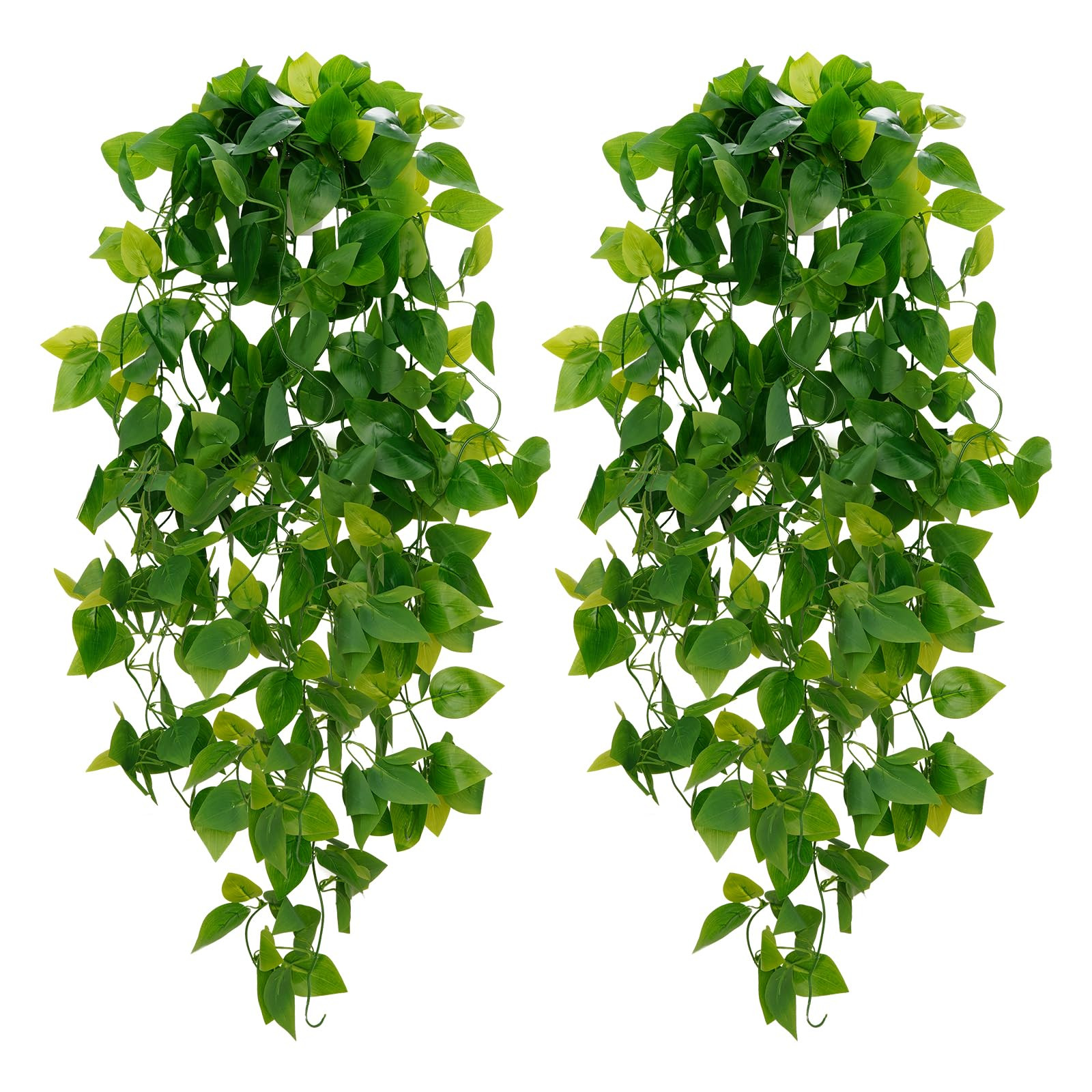 BLEUM CADE Fake Hanging Plants, 4pcs Artificial Hanging Plant, Faux Pothos Vines Hanging Plant Gr... | Amazon (US)