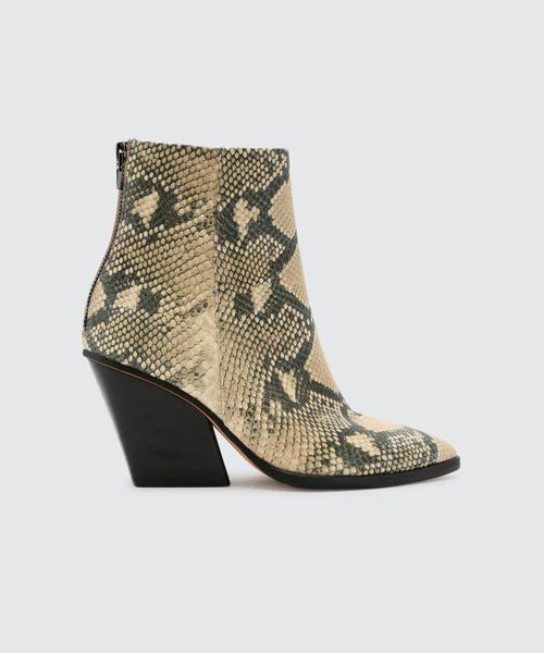 ISSA BOOTIES IN SNAKE | DolceVita.com