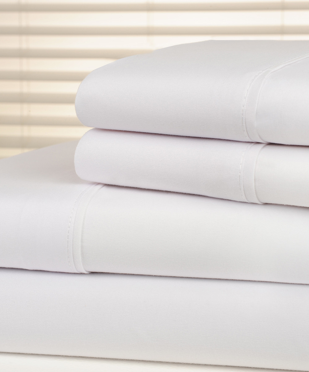 Bed Bath Fashions Sheet Sets White - White Sheet Set | Zulily