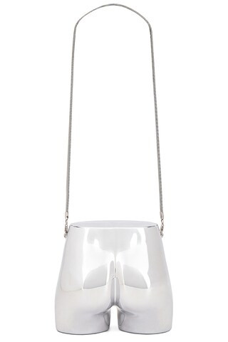 Grace Ling Butt Bag in Silver - Metallic Silver. Size all. | FWRD 