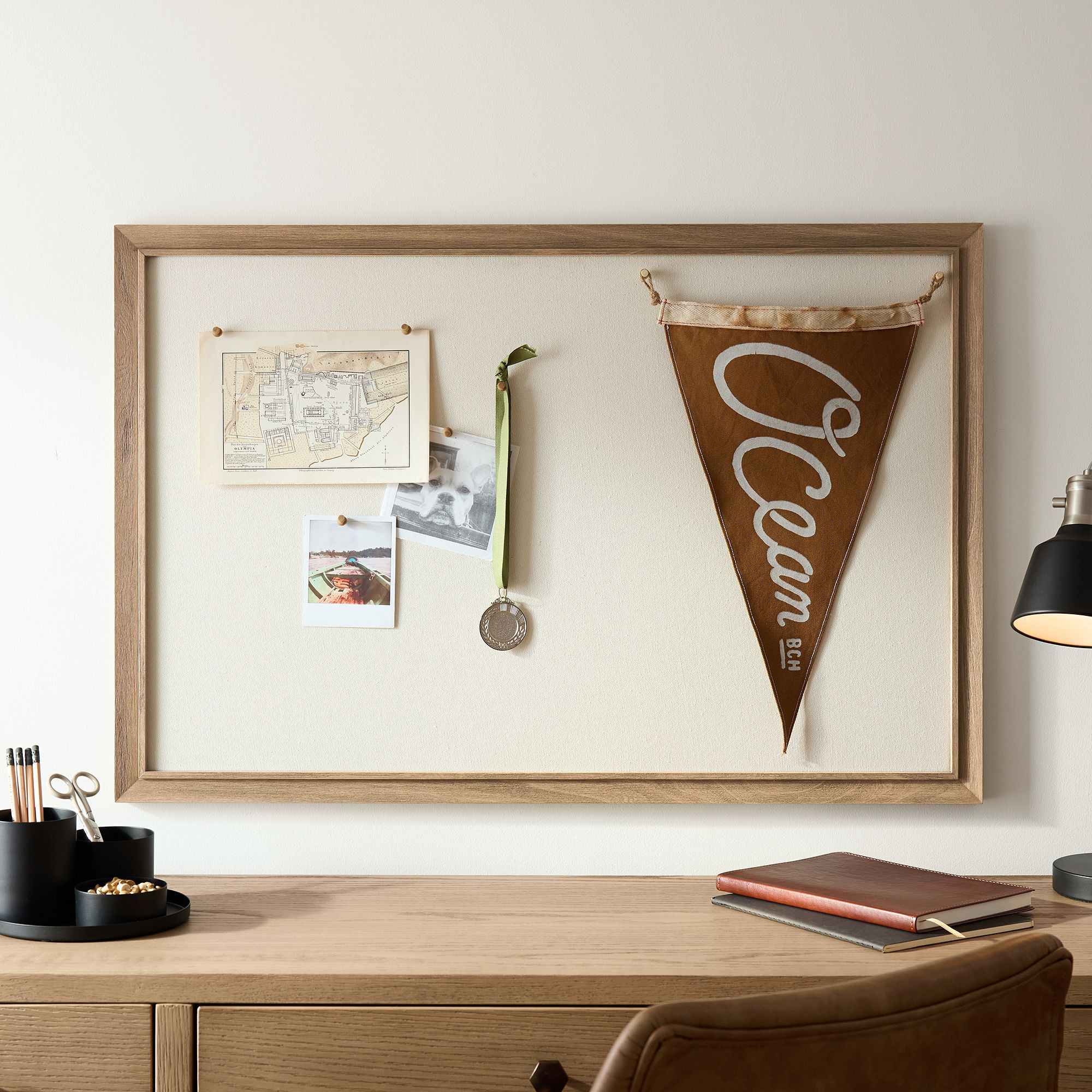 No Nails Framed Rectangle Pinboard (36"x24") | Pottery Barn Teen