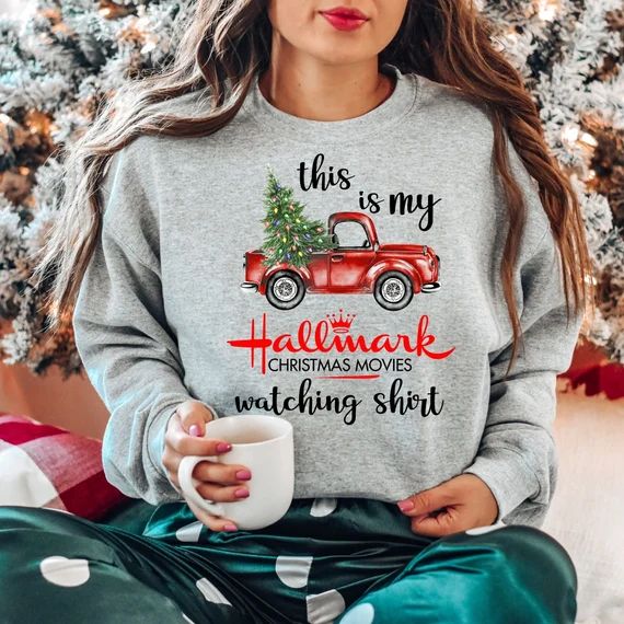 Christmas Movie Watching Sweatshirt This is My Hallmark | Etsy | Etsy (US)