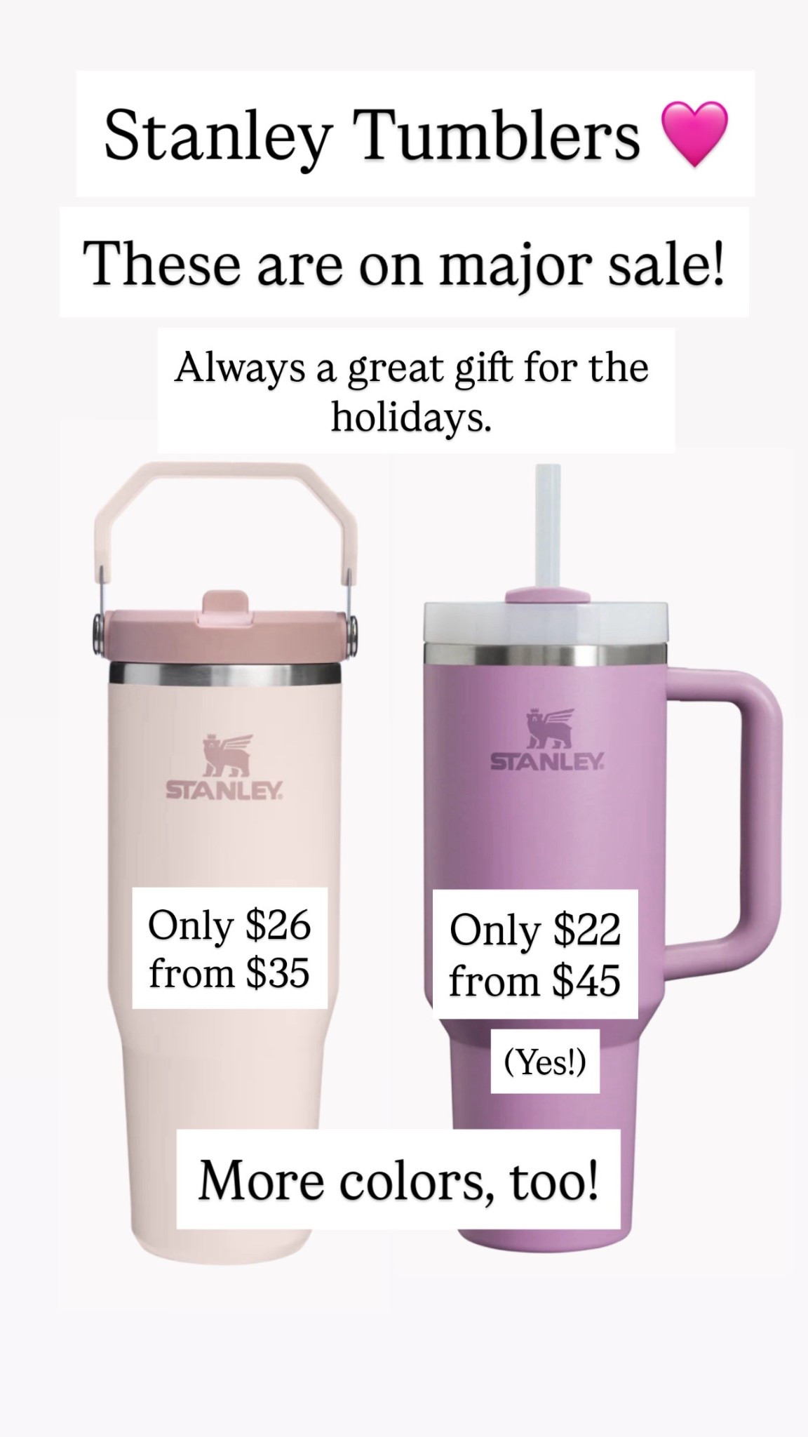 Don’t miss these Stanley tumblers on sale

#LTKSaleAlert #LTKHoliday #LTKGiftGuide