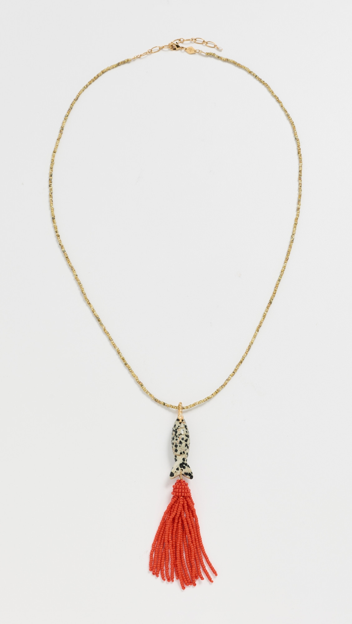 Anni Lu Tassel Fishy Necklace Dalmation One Size | Shopbop