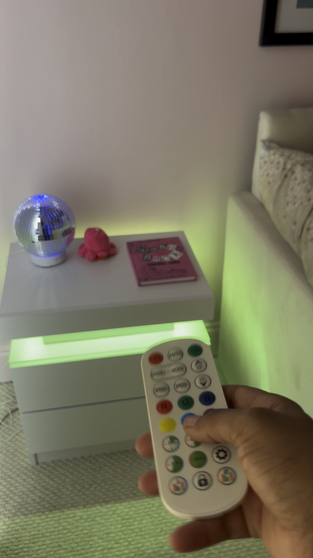 This LED nightstand adds such a vibe to the room! And it’s affordable! #Nightstand 

#LTKHome