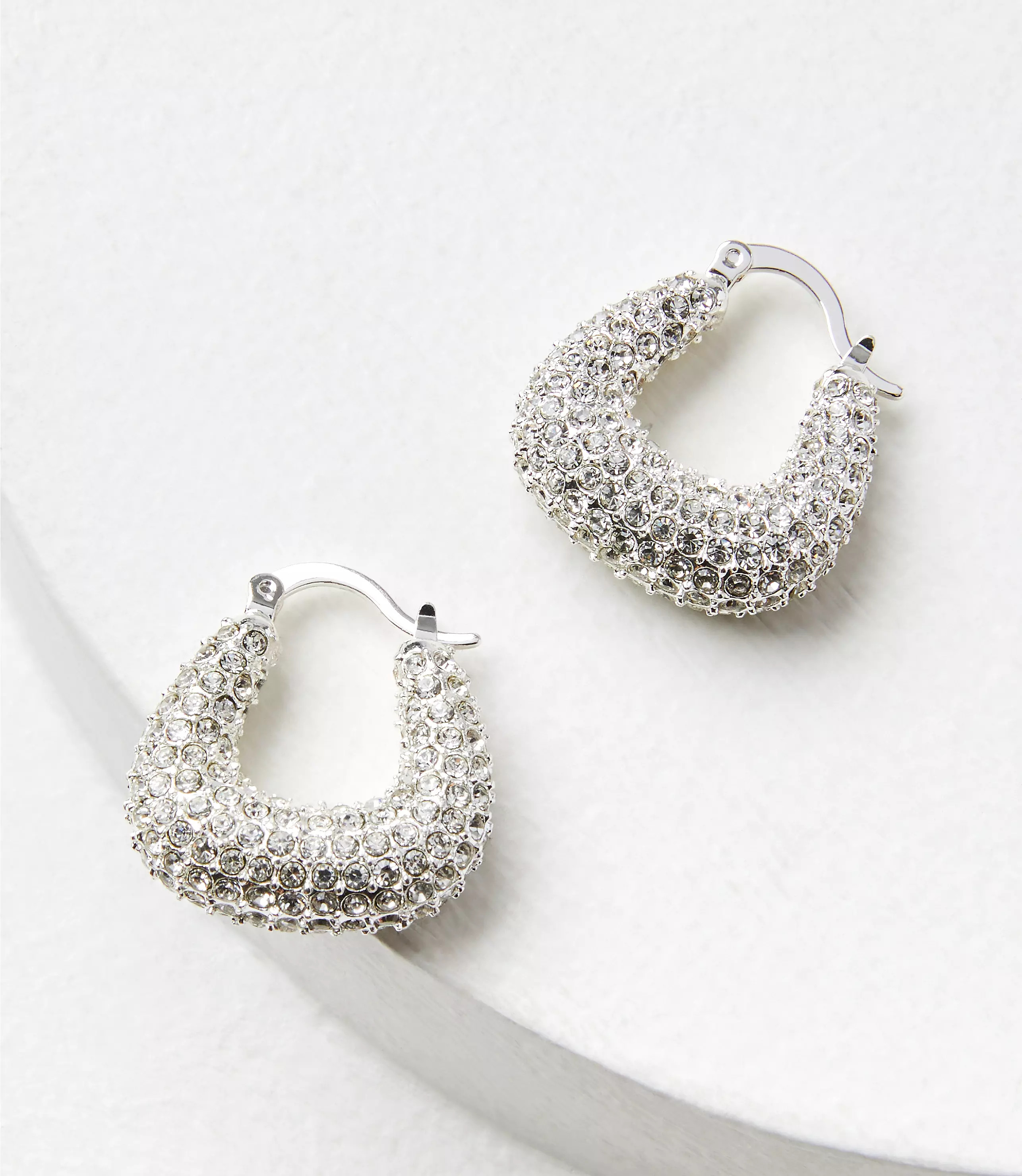 Crystal Hoop Earrings | LOFT