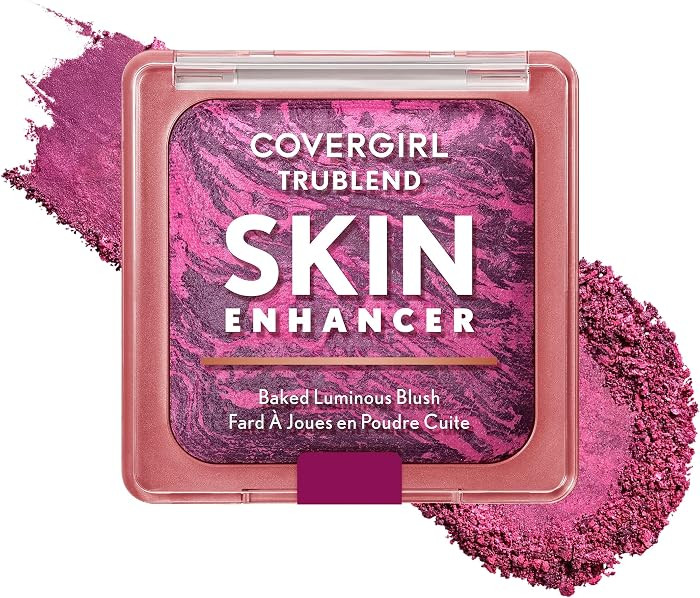 COVERGIRL TruBlend Skin Enhancer Baked Luminous Blush, with Hyaluronic Acid & White Rose Extract,... | Amazon (US)