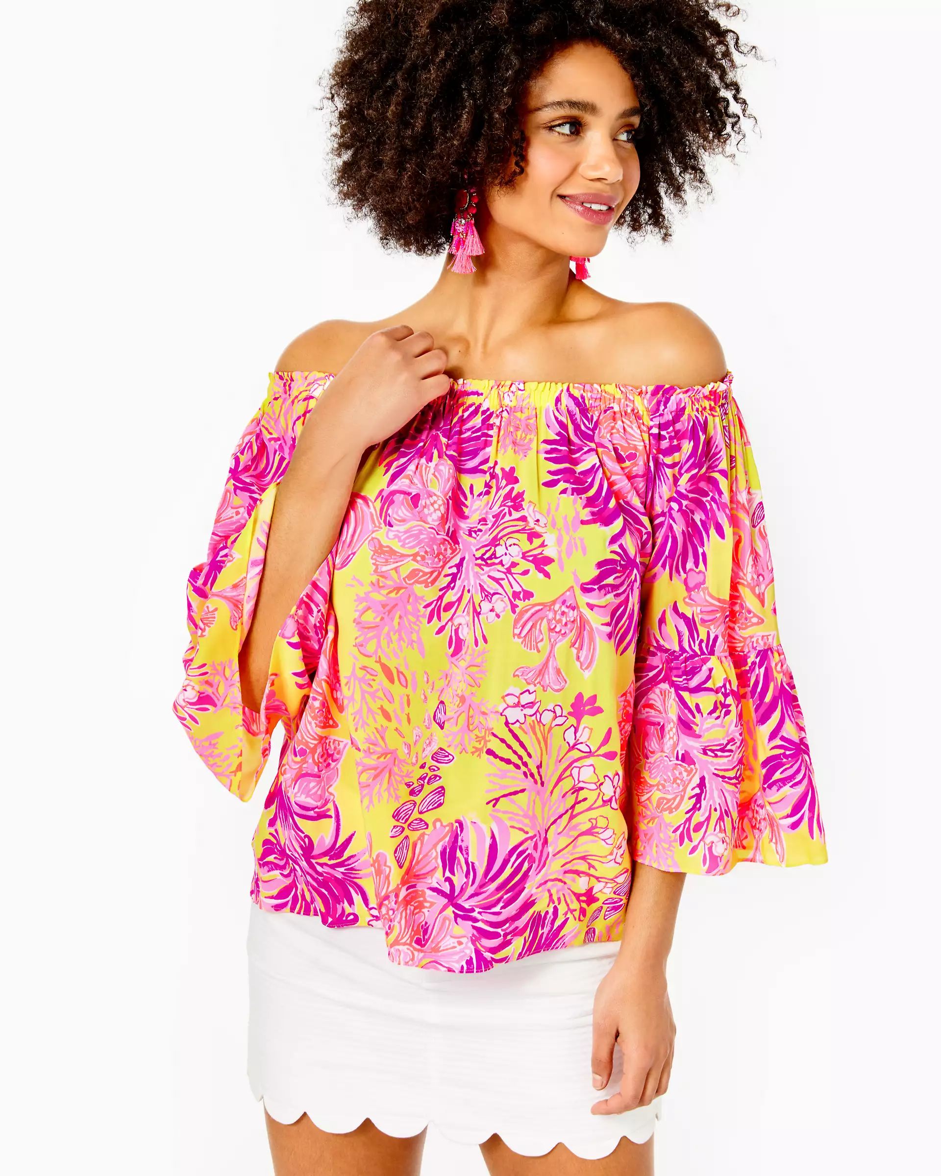 Nevie Off-The-Shoulder Top | Lilly Pulitzer | Lilly Pulitzer