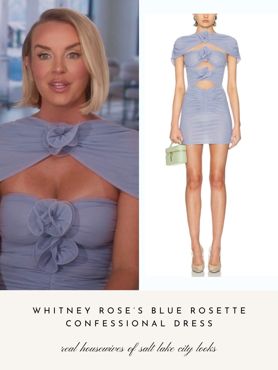 Whitney Rose’s Blue Rosette Confessional Dress