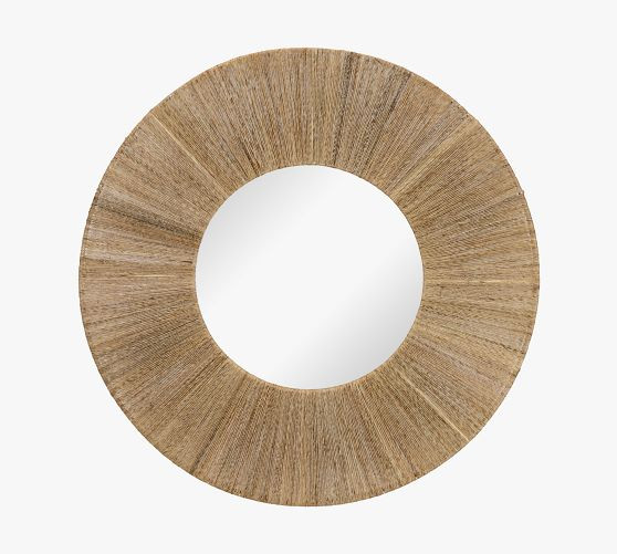 La Gomera Jute Round Wall Mirror | Pottery Barn (US)