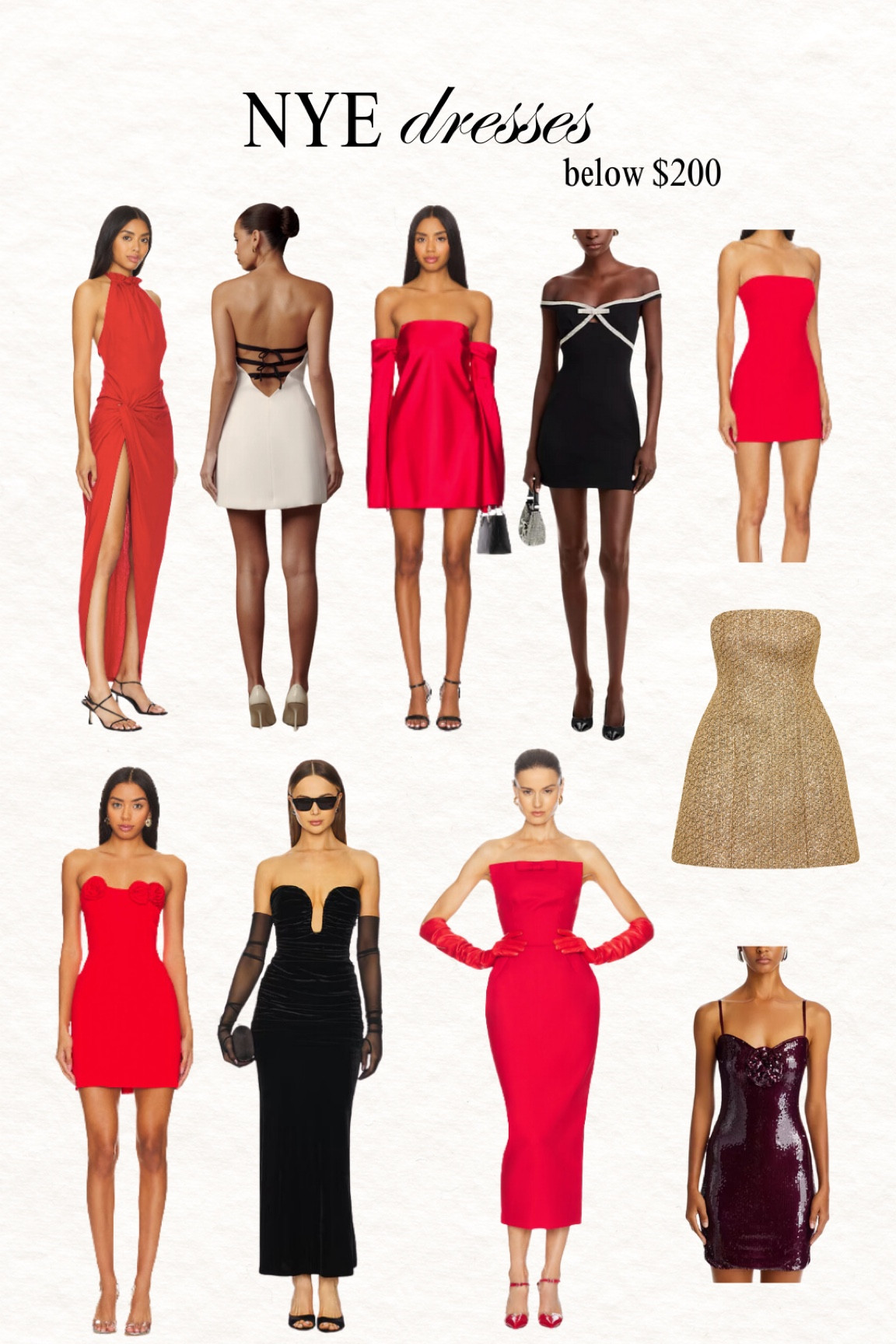 New years Eve dresses under $200 

#LTKHoliday #LTKParties #LTKStyleTip
