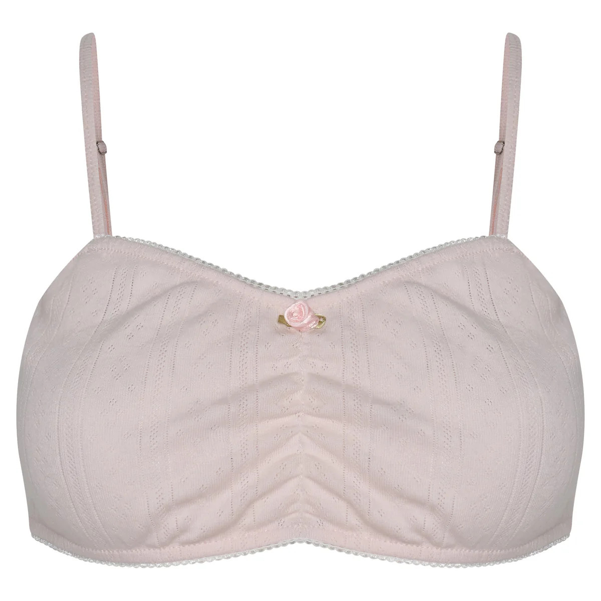 NAP X RU-Pointelle Crop Top- Cotton Candy | The NAP Co