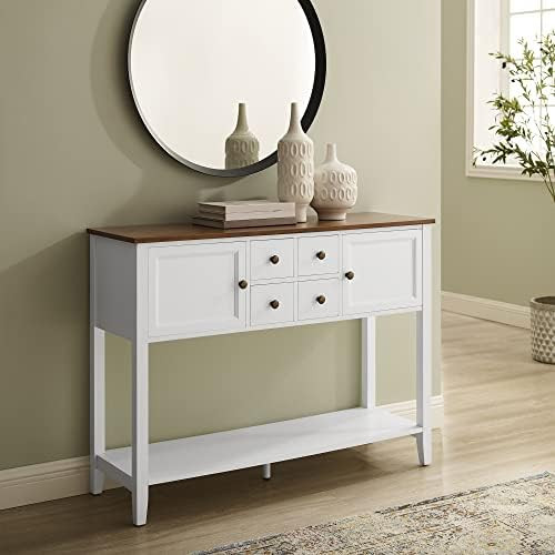 Good & Gracious Buffet Sideboard Console Cabinet Narrow Wooden Kitchen Sideboard Table with Botto... | Amazon (US)