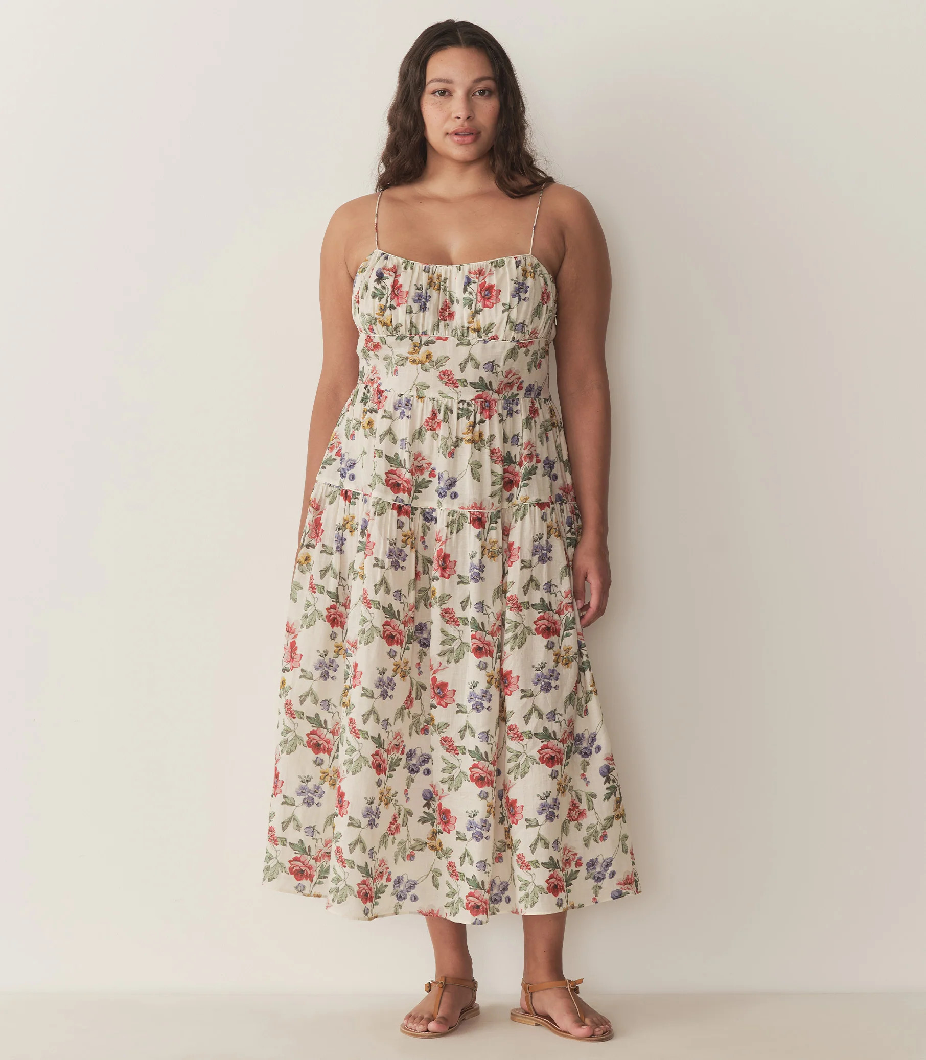 Benoit Dress - Ivory Wild Rose | DÔEN | DOEN