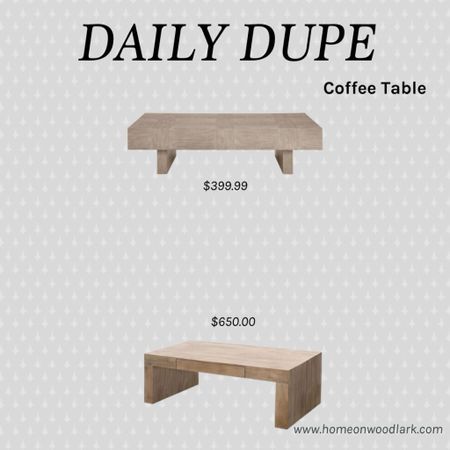 Daily Dupe: Light wood coffee table for a cozy modern vibe.  

Wayfair coffee table.  Ashley furniture coffee table.  

#LTKhome #LTKfamily