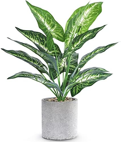 WUKOKU 16" Small Fake Plants Artificial Potted Faux Plants Desk Plant for Home Office Farmhouse K... | Amazon (US)