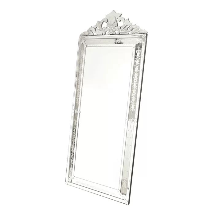 Elodia Vertical Silver Glass Venetian Mirror | Wayfair North America