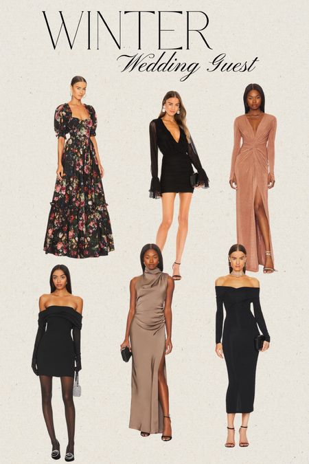 Winter wedding guest dresses • formal • revolve dresses • revolve finds 

#LTKstyletip