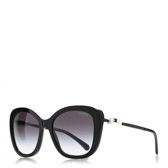 CHANEL Pearl Sunglasses 5339-H Black | Fashionphile