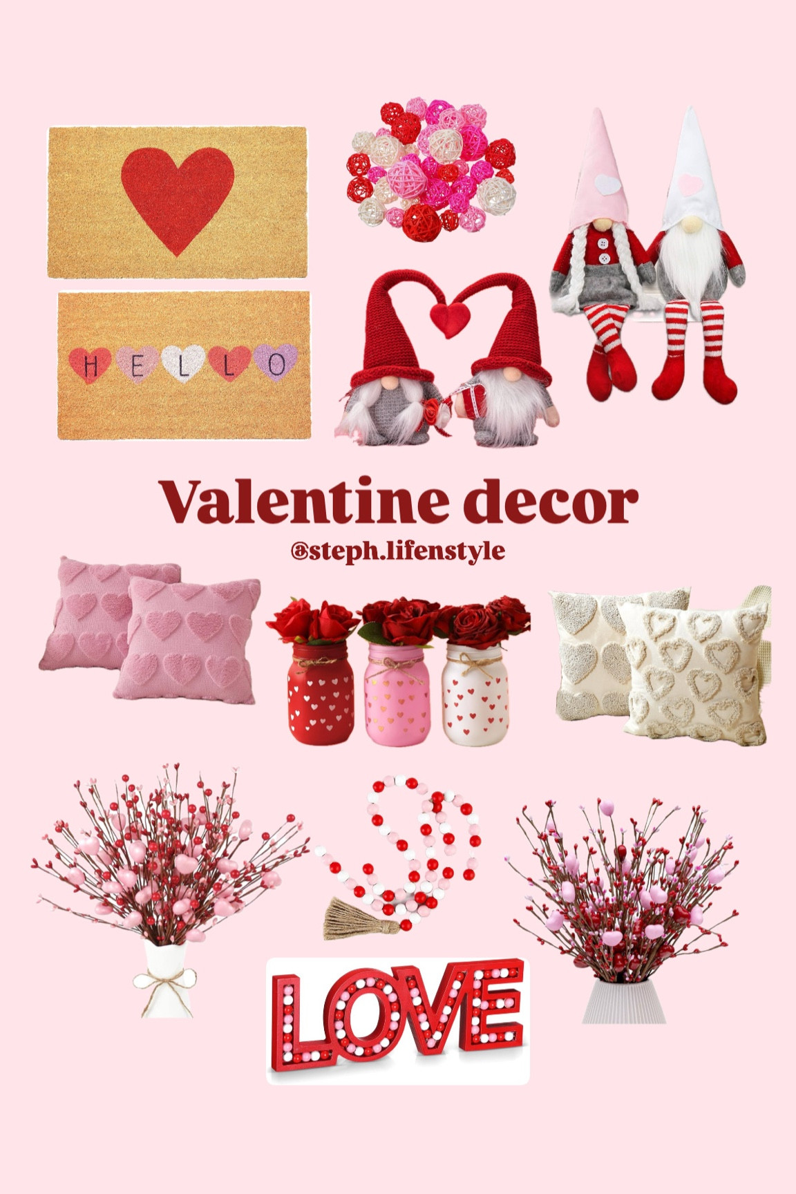 Valentine home decor!!! ♥️♥️
#amazon #valentine #homedecor #red #pink #hearts #love 

#LTKFindsUnder50 #LTKHome #LTKSeasonal