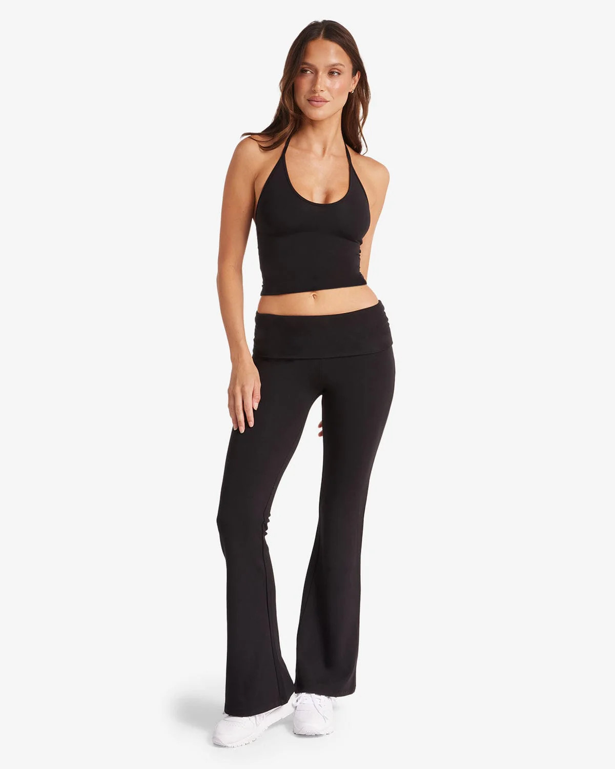 Jersey Flare Pant | Black | Crop Shop Boutique AU