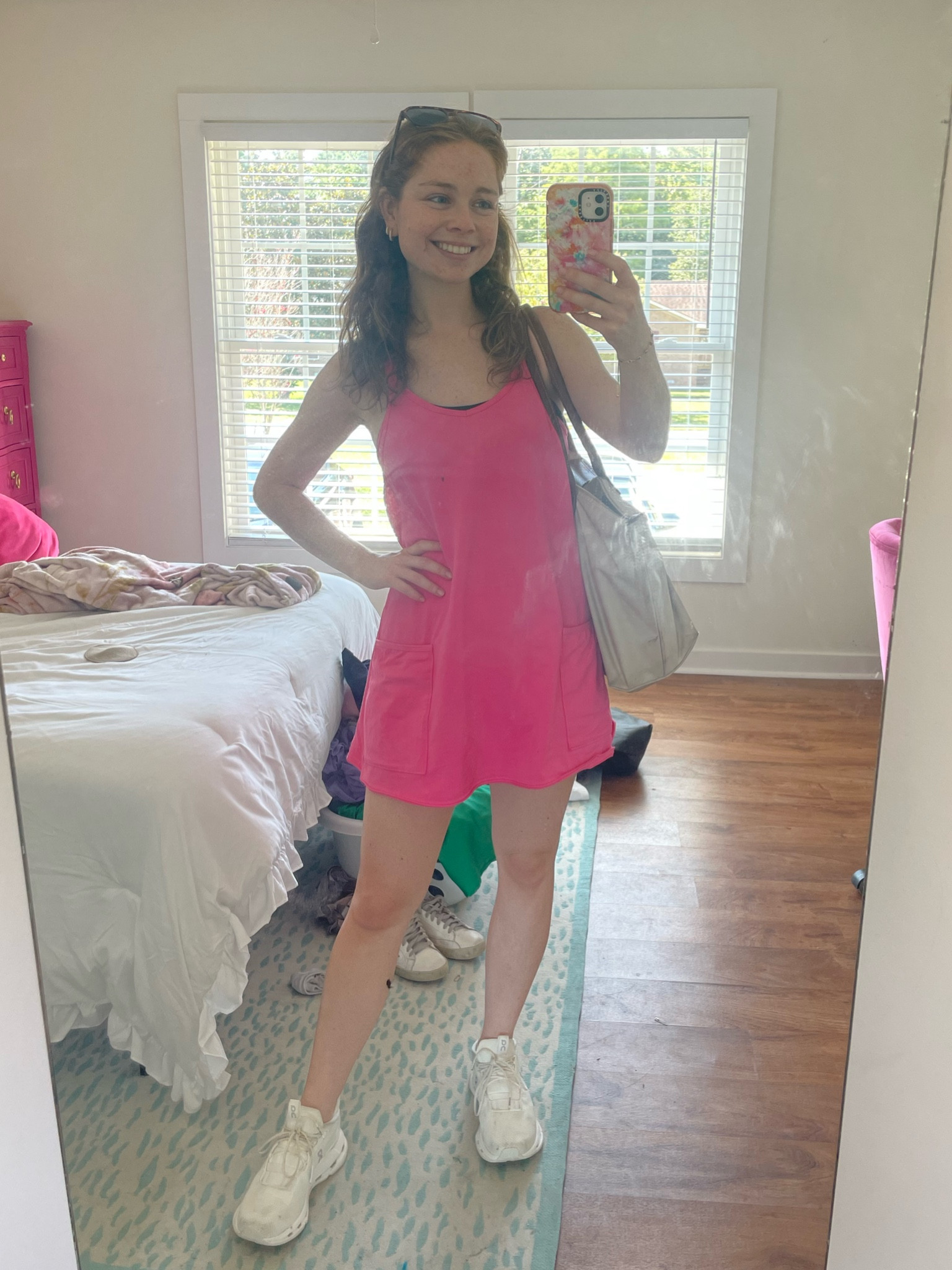 Cute and casual outfit when running errands 🩷  Don’t mind my dirty sneakers.

#LTKFindsUnder50 #LTKShoeCrush #LTKStyleTip