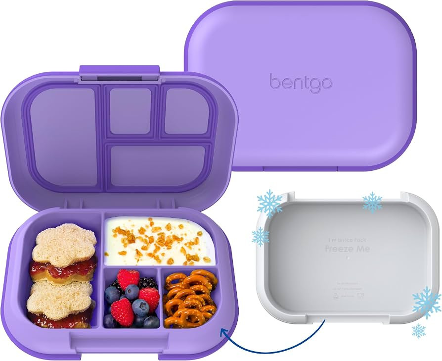 Bentgo Chill Kids 4-Compartment Bento Box Leakproof Lunch Box | Amazon (US)