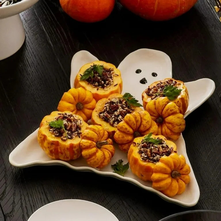 Paaisye Halloween Party Serving Trays - Halloween Home Decoration Ceramic Plate, Unique Ghost Des... | Walmart (US)