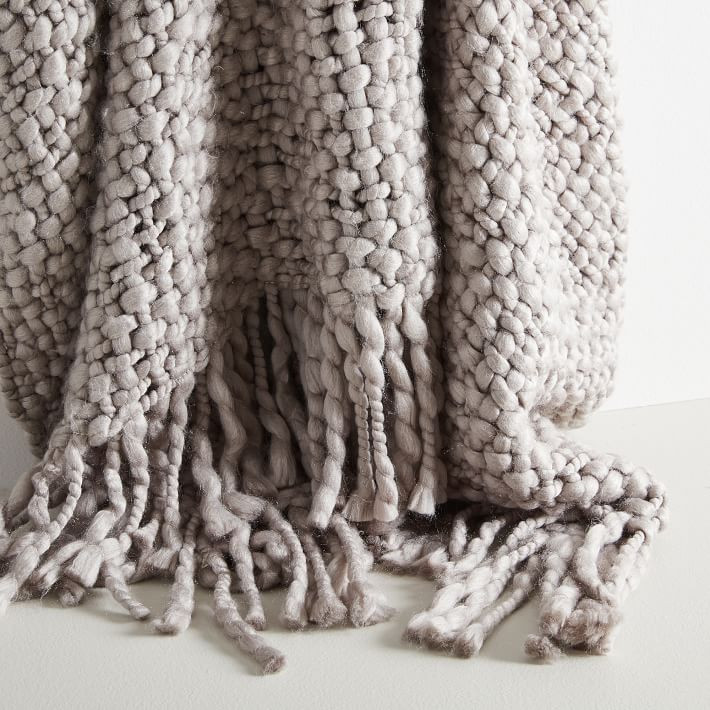 Solid Basketweave Throw | West Elm (US)