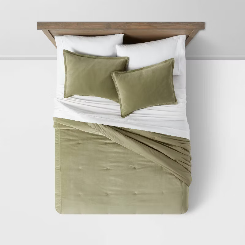 Cotton Velvet Comforter & Sham Set - Threshold™ | Target