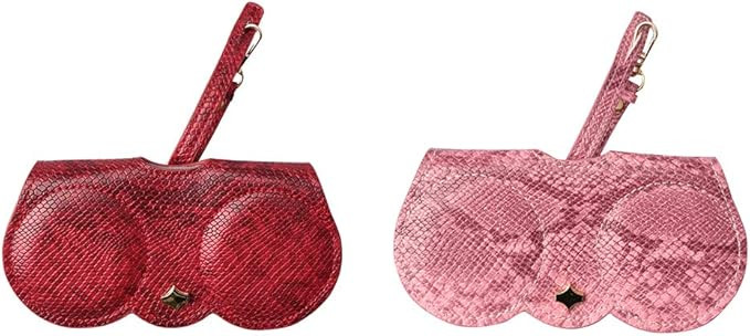 Sopaila 2 Pcs Eyeglasses clip PU Glasses Case Multifunctional Glasses Bag at Amazon Men’s Cloth... | Amazon (US)