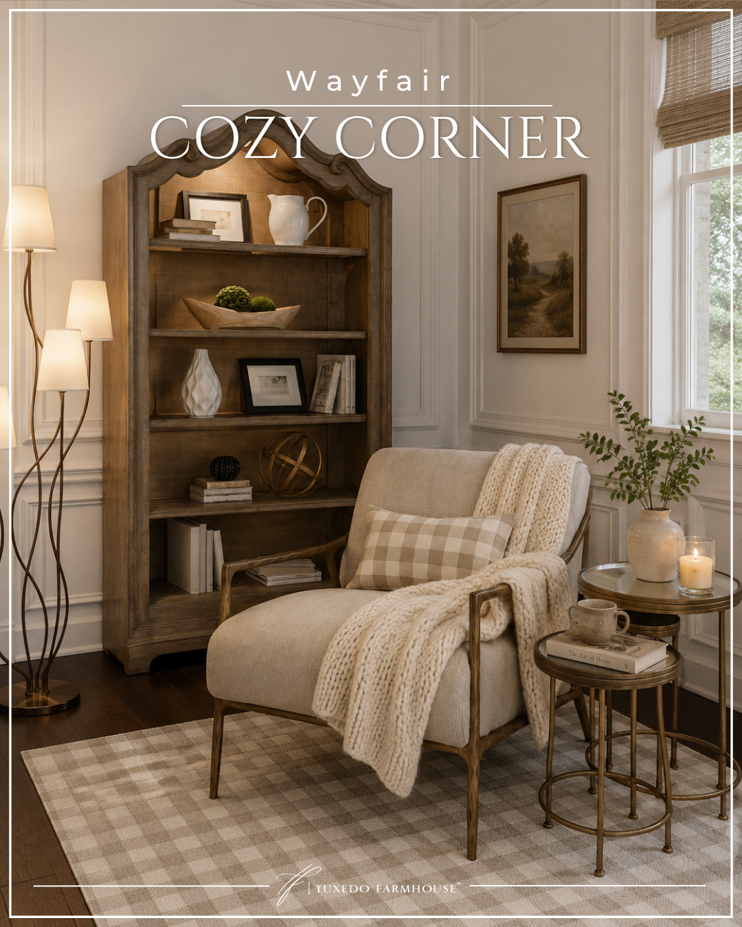 Create the cozy corner you’ve been dreaming about ✨🤍

If you’ve been looking for neutral furniture and decor that feels both elegant and inviting, these Wayfair finds are worth a look. Tap to shop my favorite pieces and recreate this cozy corner in your own home! 🤎📚

#LTKHome #WayfairFinds #CozyCorner #ReadingNook #NeutralHomeDecor #TraditionalHome #HomeStyling #InteriorInspiration #LivingBeautifully #TuxedoFarmhouse 

 #LTKSeasonal #LTKHome #LTKSaleAlert