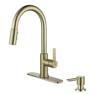 Glacier Bay Paulina Single-Handle Pull-Down Sprayer Kitchen Faucet with TurboSpray & FastMount In... | The Home Depot