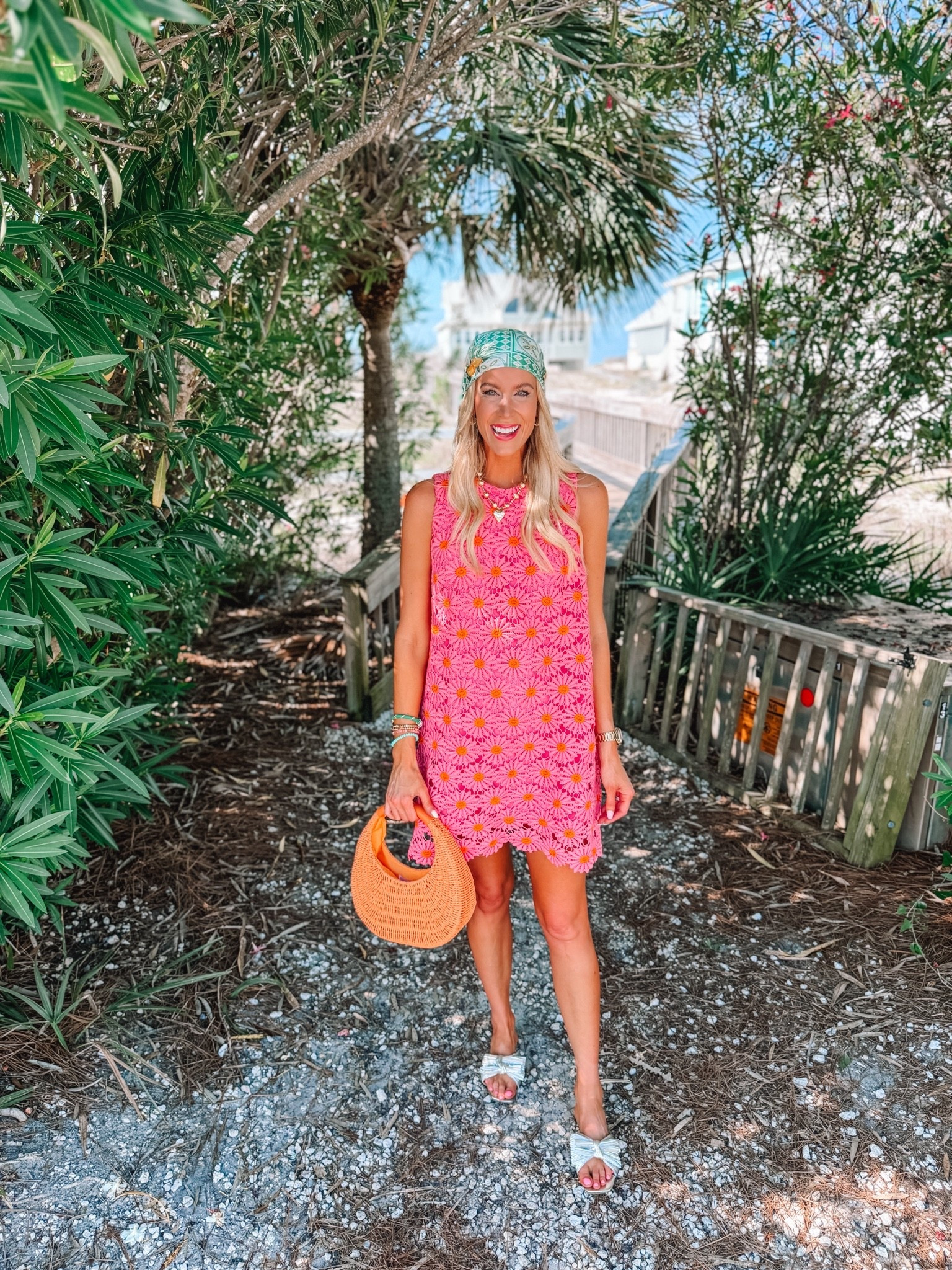 Such a fun dress for the beach! 

Woven bag / Summer style / Head scarf / Bow sandals

#LTKgrwm #LTKdayinmylife #LTKootd