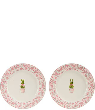 Southern Living Topiary Bunny Accent Plates, Set of 2 | Dillard's | Dillard's