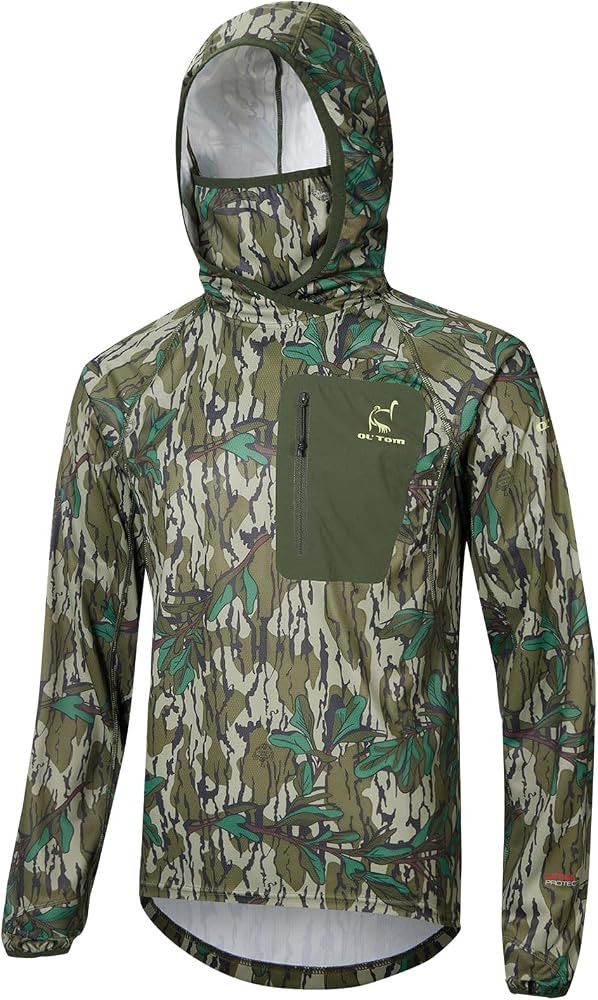 Drake Waterfowl Men's Early Bird Gator Breathable UPF 50 Sun Protection Outdoor Hoodie with Convertible Facemask & Thumbholes | Amazon (US)