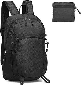 Hiking Daypack Packable, Camping Backpack Water Resistant Lightweight Polyester for Men Women Tra... | Amazon (US)