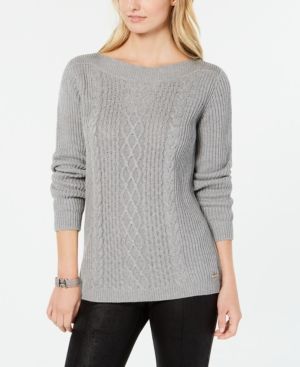 Tommy Hilfiger Cable-Knit Sweater, Created for Macy's | Macys (US)