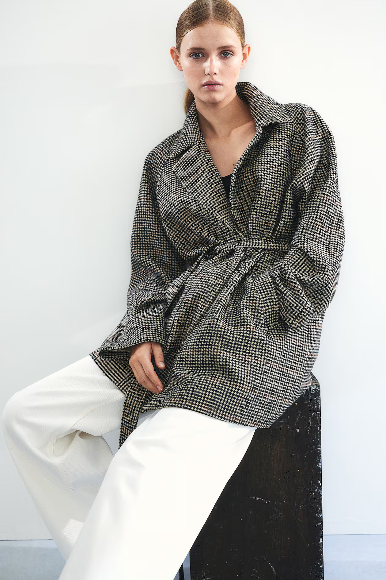 Tie-Belt Felted Coat | H&M (US + CA)