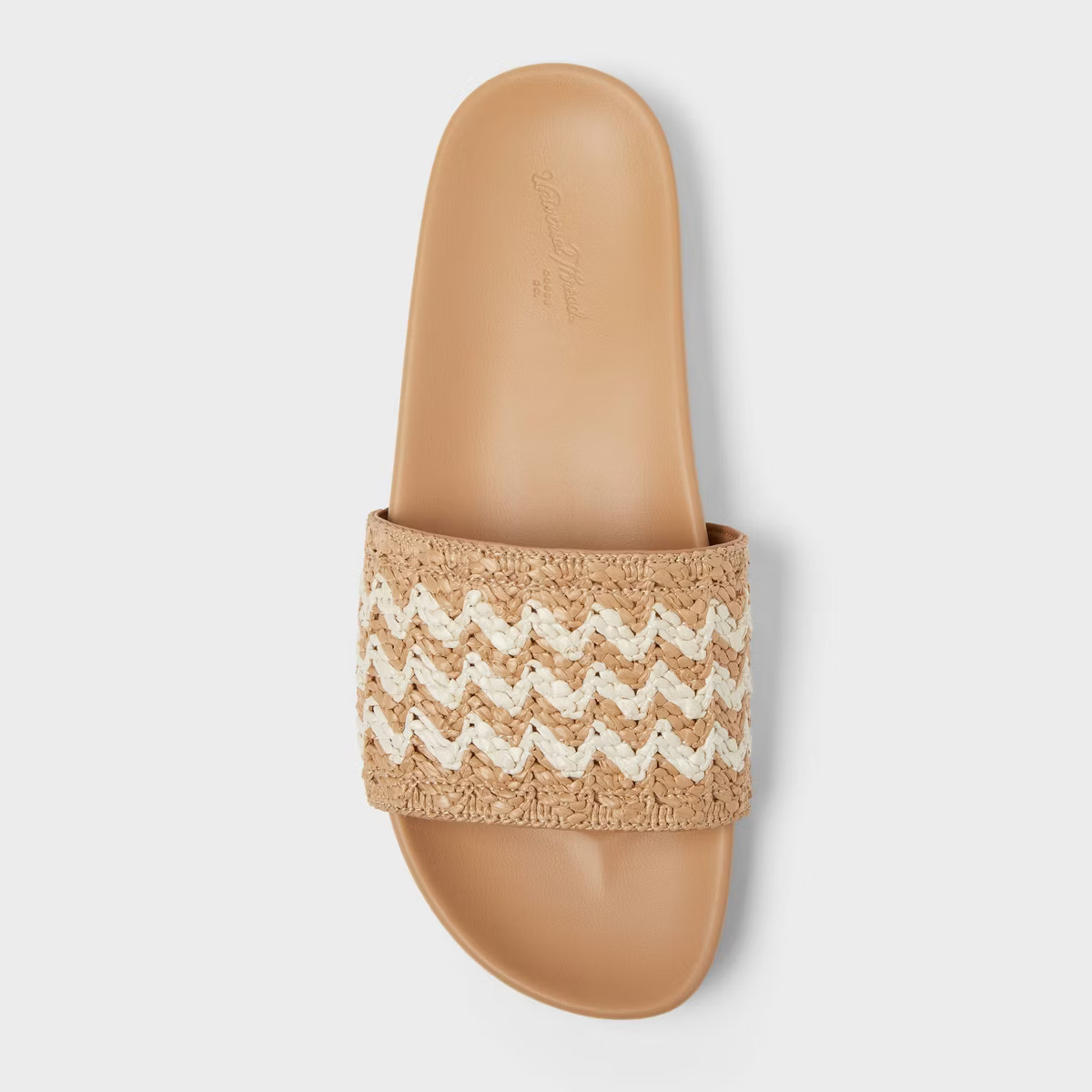 Women's Chloe Raffia Footbed Slide Sandals - Universal Thread™ | Target